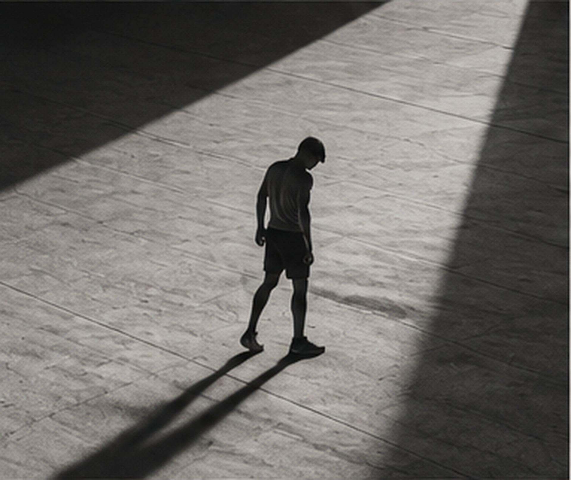Football athlete in preparation